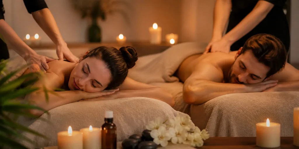 Relaxare în doi: Masaj general în cuplu 60 min
